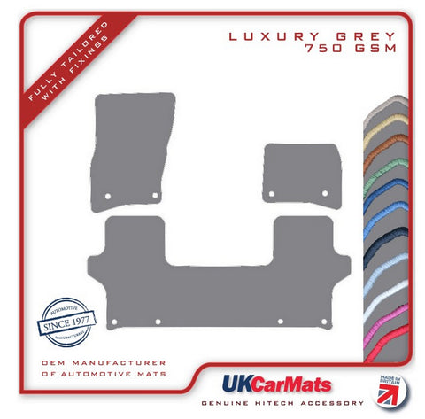 Land Rover Defender L663 90 3Dr 2020 onwards Grey Luxury Velour Tailored Car Mats HITECH