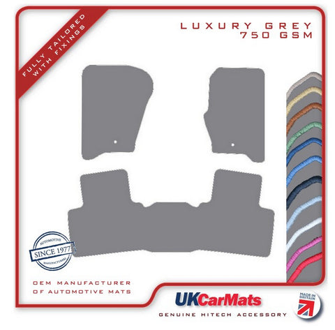 Land Rover Range Rover Sport (One Piece Rear) 2005-2013 Grey Luxury Velour Tailored Car Mats HITECH