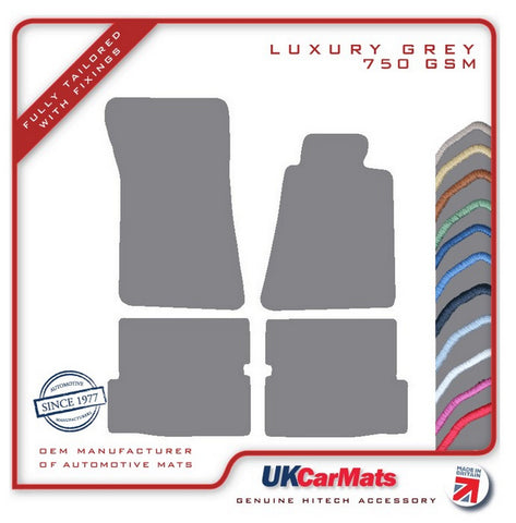 Mercedes SL (R107) 2 Seater 1972-1989 Grey Luxury Velour Tailored Car Mats HITECH
