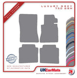 Mercedes S Class (W126) Saloon SWB 1982-1992 Grey Luxury Velour Tailored Car Mats HITECH