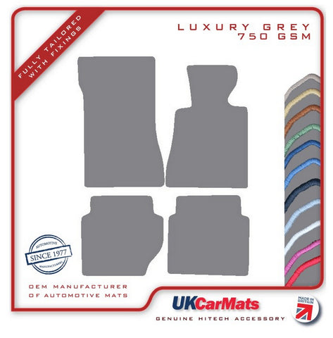 Mercedes E Class (W123) Saloon / Estate SWB 1975-1985 Grey Luxury Velour Tailored Car Mats HITECH
