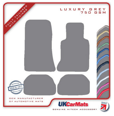 Mercedes E Class (W124) Cab / Coupe 1987-1995 Grey Luxury Velour Tailored Car Mats HITECH