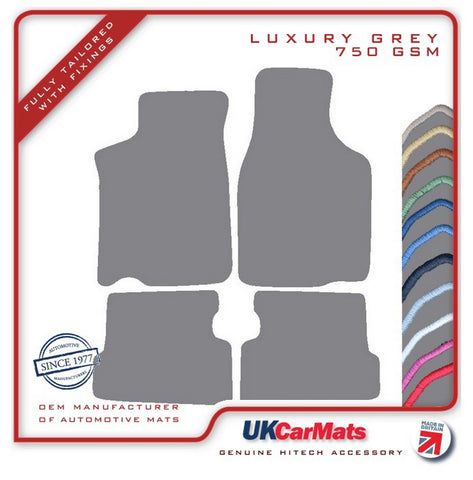 Mazda 626 Coupe 1987-1992 Grey Luxury Velour Tailored Car Mats HITECH