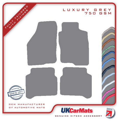 Mitsubishi Galant 1997-2000 Grey Luxury Velour Tailored Car Mats HITECH