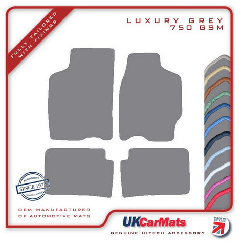 Mazda 626 1998-2001 Grey Luxury Velour Tailored Car Mats HITECH