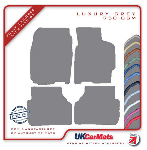 Mazda Premacy 1999-2001 Grey Luxury Velour Tailored Car Mats HITECH