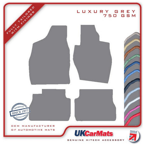 Mitsubishi Pinin 3dr 2000-2005 Grey Luxury Velour Tailored Car Mats HITECH