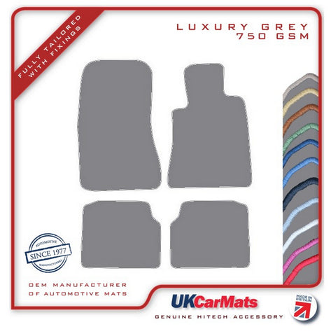 Mercedes S Class (W140) Saloon 1991-1999 Grey Luxury Velour Tailored Car Mats HITECH