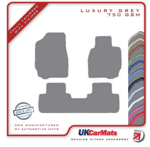Mazda Tribute 2001-2006 Grey Luxury Velour Tailored Car Mats HITECH