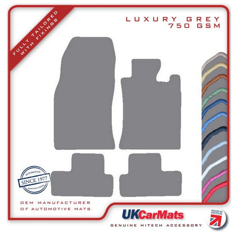 Mini R50 R53 2001-2006 Grey Luxury Velour Tailored Car Mats HITECH