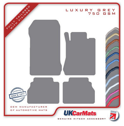 Mercedes E Class (W210) Saloon / Estate 1995-2002 Grey Luxury Velour Tailored Car Mats HITECH