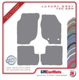 MG ZR 2001-2004 Grey Luxury Velour Tailored Car Mats HITECH