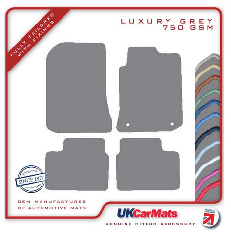 MG ZT / ZT-T 2001-2005 Grey Luxury Velour Tailored Car Mats HITECH