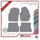 Mazda 3 2004-2009 Grey Luxury Velour Tailored Car Mats HITECH