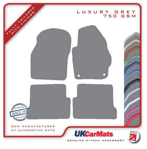 Mazda 3 2004-2009 Grey Luxury Velour Tailored Car Mats HITECH
