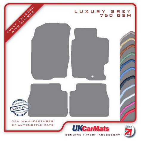 Mazda 6 2002-2008 Grey Luxury Velour Tailored Car Mats HITECH