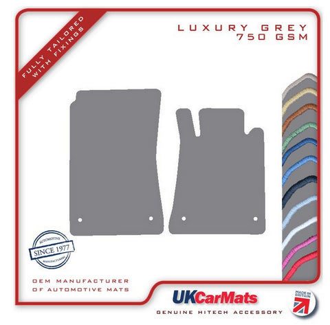 Mercedes SLK (R171) 2 Seater 2005-2011 Grey Luxury Velour Tailored Car Mats HITECH