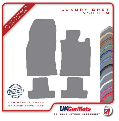 Mini Convertible R52 2004-2008 Grey Luxury Velour Tailored Car Mats HITECH
