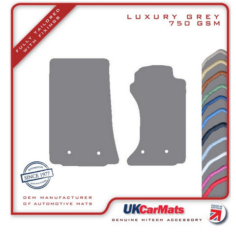 Mazda MX5 (Mk3) OVAL FIXINGS 2005-2007 Grey Luxury Velour Tailored Car Mats HITECH