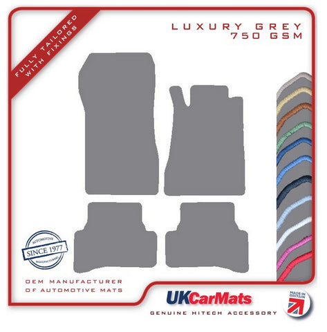 Mercedes CLK (W208) Coupe 1997-2002 Grey Luxury Velour Tailored Car Mats HITECH
