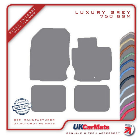 Mitsubishi CZC / Colt Convertible 2006-2009 Grey Luxury Velour Tailored Car Mats HITECH