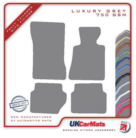 Mercedes E Class (W123) Coupe 1975-1985 Grey Luxury Velour Tailored Car Mats HITECH