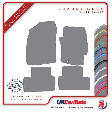 Mitsubishi Lancer Automatic 2008-2017 Grey Luxury Velour Tailored Car Mats HITECH
