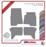 Mitsubishi Shogun SWB 2000-2007 Grey Luxury Velour Tailored Car Mats HITECH