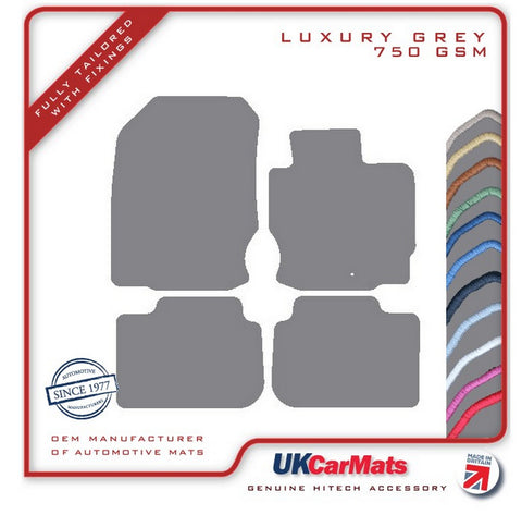 Mitsubishi Colt 3dr 2009-2013 Grey Luxury Velour Tailored Car Mats HITECH