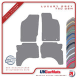 Mitsubishi L200 Double-Cab 1996-2006 Grey Luxury Velour Tailored Car Mats HITECH