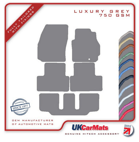 Mazda 5 2005-2010 Grey Luxury Velour Tailored Car Mats HITECH