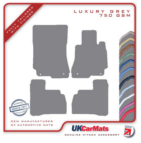 Mercedes S Class (W221) Saloon SWB 2006-2013 Grey Luxury Velour Tailored Car Mats HITECH