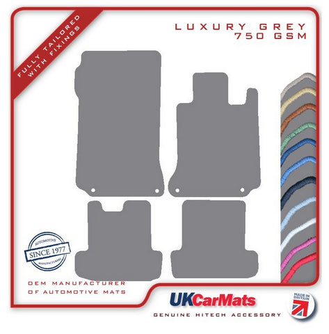 Mercedes E Class (C207) Coupe /  (A207) Convertible 2009-2017 Grey Luxury Velour Tailored Car Mats HITECH