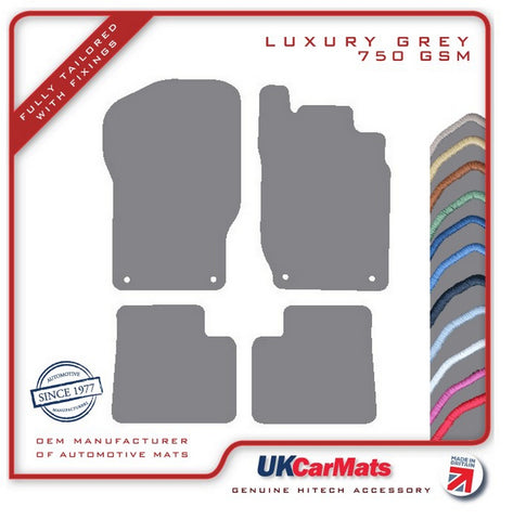 Mercedes M Class (W164) 2006-2011 Grey Luxury Velour Tailored Car Mats HITECH