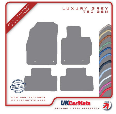 Mazda CX-7 2007-2010 Grey Luxury Velour Tailored Car Mats HITECH