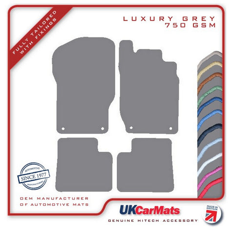 Mercedes GL Class (X164) 2006-2012 Grey Luxury Velour Tailored Car Mats HITECH