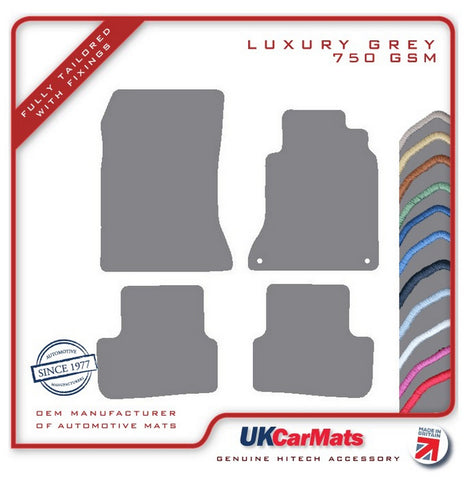 Mercedes A Class (W176) 2012-2018 Grey Luxury Velour Tailored Car Mats HITECH