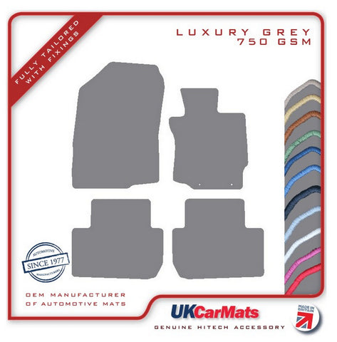 Mitsubishi Outlander Automatic 2012 onwards Grey Luxury Velour Tailored Car Mats HITECH
