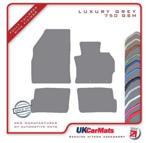 Mitsubishi Mirage 2013 onwards Grey Luxury Velour Tailored Car Mats HITECH