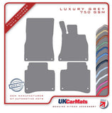 Mercedes S Class (W222) Saloon LWB 2013-2020 Grey Luxury Velour Tailored Car Mats HITECH