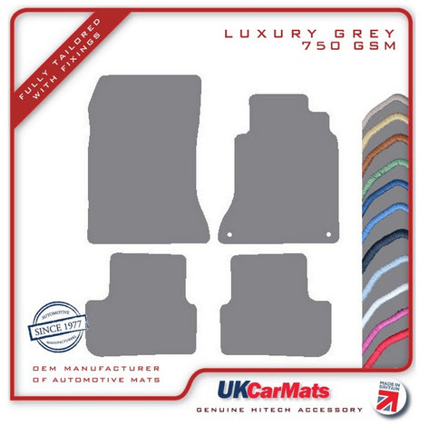 Mercedes CLA (C117) 2013-2019 Grey Luxury Velour Tailored Car Mats HITECH