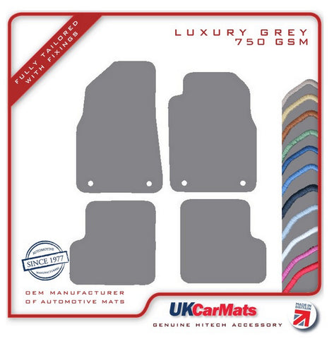 MG MG3 2013 onwards Grey Luxury Velour Tailored Car Mats HITECH