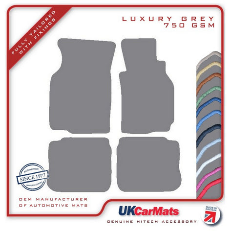 Mitsubishi Evo 4-5 1997-1999 Grey Luxury Velour Tailored Car Mats HITECH
