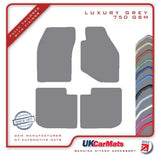 Mitsubishi Evo 1-2-3 1992-1996 Grey Luxury Velour Tailored Car Mats HITECH