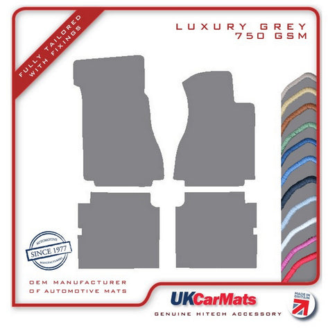 Mercedes E Class (W114 / W115) 1968-1976 Grey Luxury Velour Tailored Car Mats HITECH