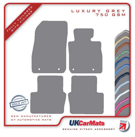 Mazda CX-3 2015 onwards Grey Luxury Velour Tailored Car Mats HITECH