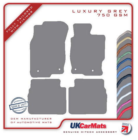 Mazda 6 2008-2012 Grey Luxury Velour Tailored Car Mats HITECH