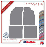Mitsubishi Evo 9 2005-2006 Grey Luxury Velour Tailored Car Mats HITECH