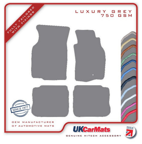 Mitsubishi Evo 6 1999-2001 Grey Luxury Velour Tailored Car Mats HITECH