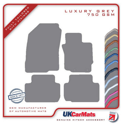 Mitsubishi Eclipse Cross Manual 2017 onwards Grey Luxury Velour Tailored Car Mats HITECH